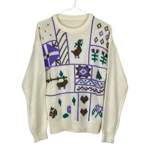 VINTAGE Adorable Knit Sweater Size Small